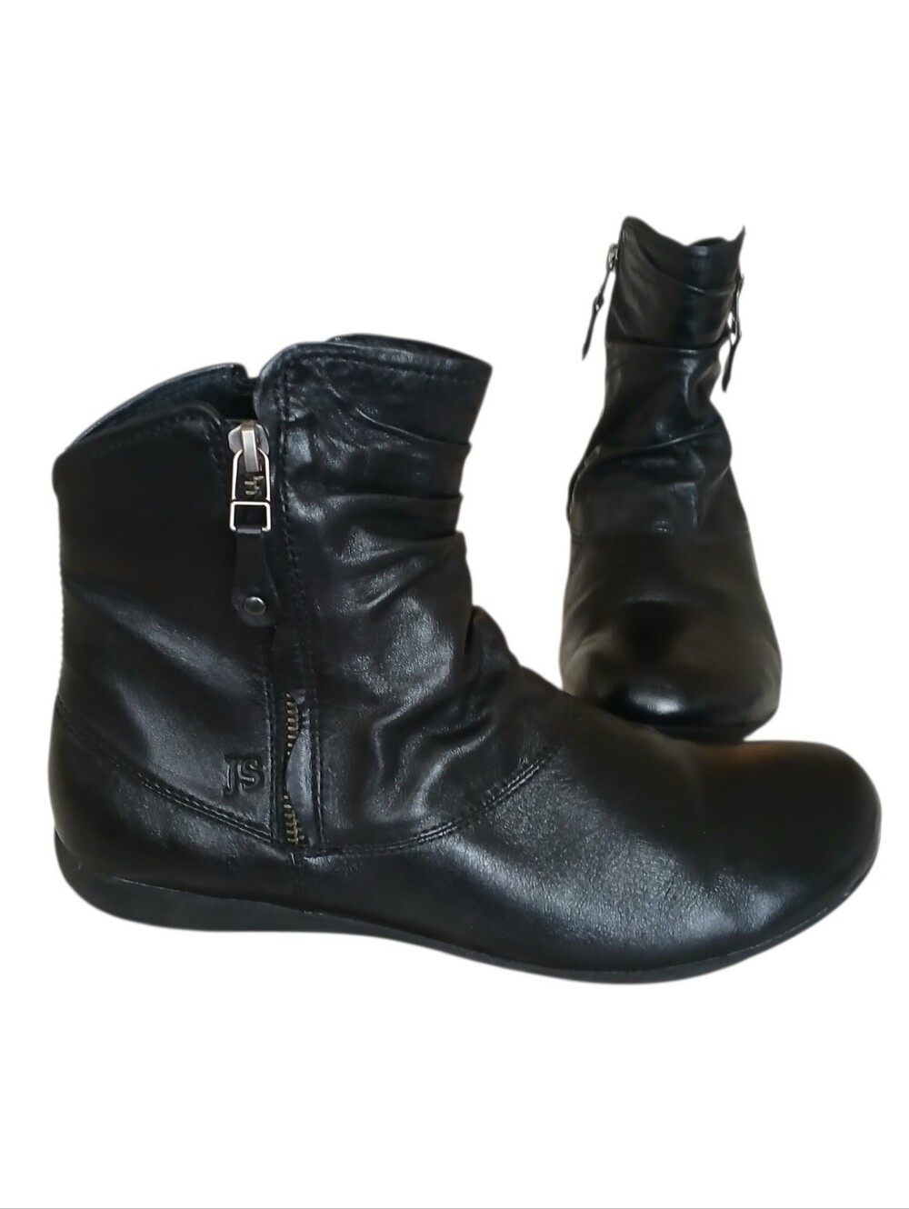 JOSEF SEIBEL Naly 24 Soft Leather Ruched Faux Fur Lined Boots Women's 8 Germany